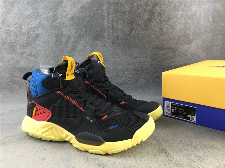 2020 Jordan Delta Mid Black Yellow Red - Click Image to Close